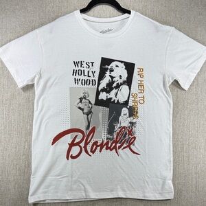 Blondie Graphic Tee | White Band T-shirt | Debbie Harry | Rock Tee